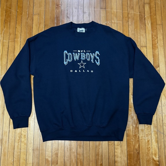 VTG 90’s Lee Men's Dallas Cowboys NFL Crewneck Sweater Sz. XL - Picture 1 of 7
